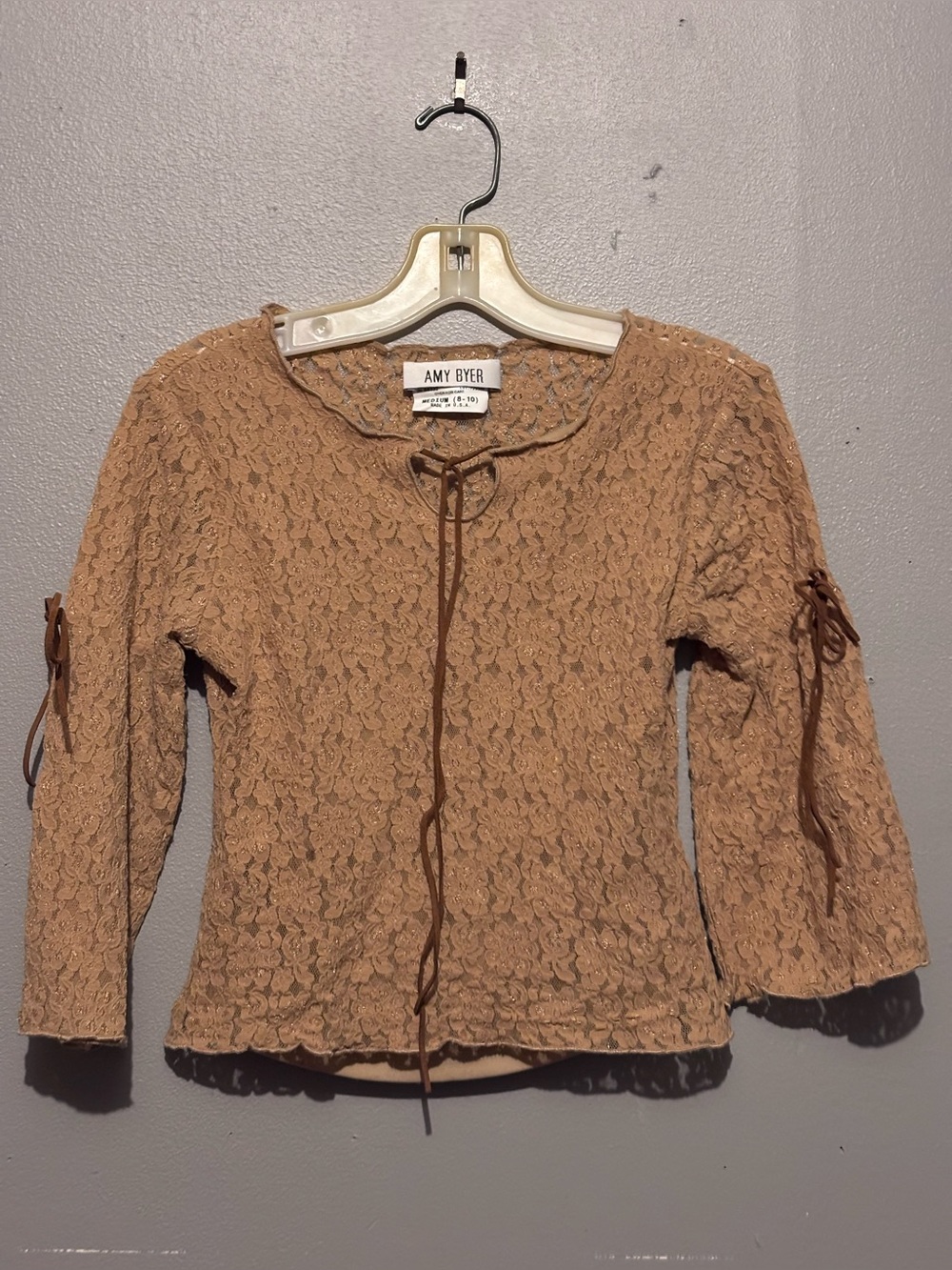 Vintage Girls Amy Byer Lace Blouse
